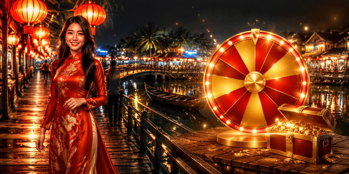 Chợ đêm vùng Mekong – không khí rút thăm may mắn và giải thưởng sôi nổi